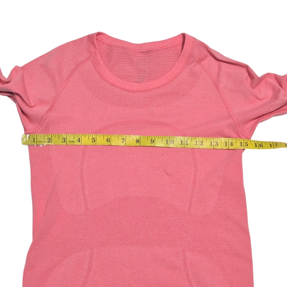 Lululemon Pink Swiftly Tech Long Sleeve Crew Top Womens Size  US 6 - Picture 2 of 6